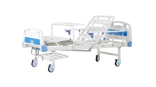 Manual double crank nursing bed